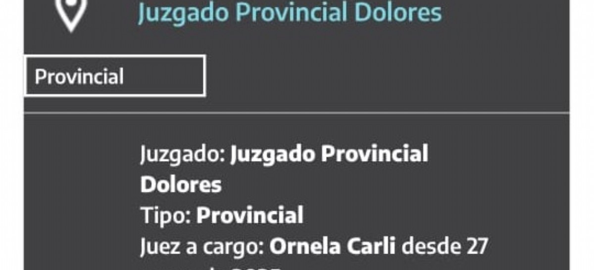 Nuevo regalito de D’Onofrio, Marinucci y Gutiérrez: la titularidad del Juzgado Provincial de Dolores