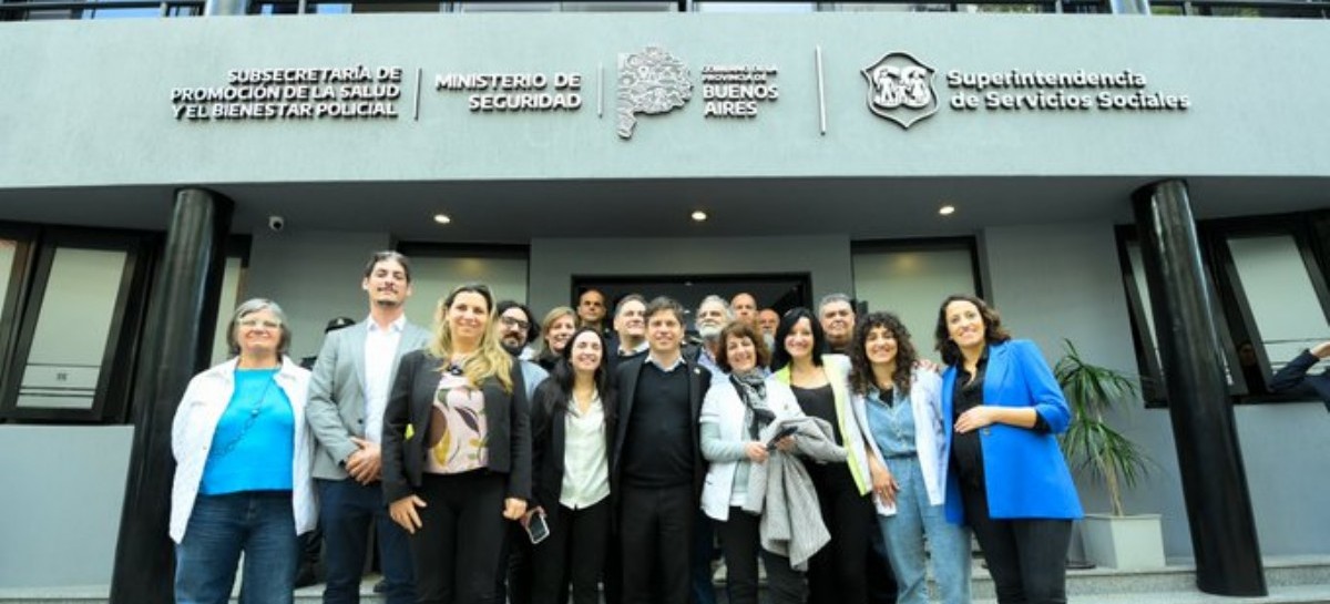 Kicillof inauguró un edificio para el cuidado de la salud mental de los policías