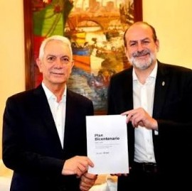 Alak y Susbielles firmaron un "hermanamiento" entre La Plata y Bahía Blanca
