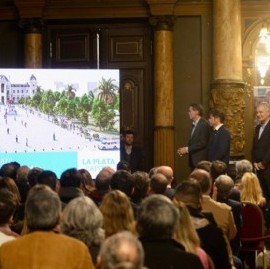 Kicillof y Alak dieron el puntapié inicial para recuperar parte del Eje Fundacional de La Plata