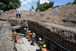 Nuevas obras en La Plata para fortalecer el sistema de drenaje y reducir el riesgo de anegamientos