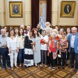 Mes de la Memoria: Cristina Fernández de Kirchner recibió a organismos de derechos humanos