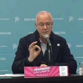 -EN VIVO- El Jefe de Gabinete Bianco y el ministro Gollán informan la situación epidemiológica