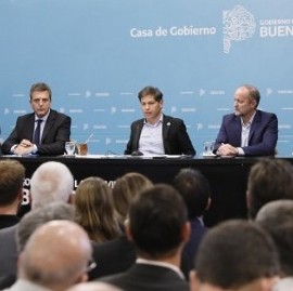 Precios Justos: Sergio Massa estuvo en La Plata para coordinar acciones con el Gobierno de Kicillof