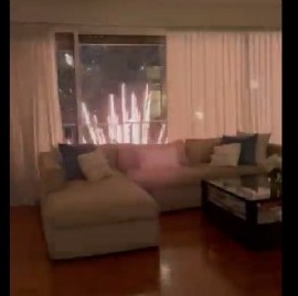 Fuegos artificiales en Recoleta cuando la militancia K comenzó a retirarse por pedido de Cristina