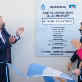 La Matanza: el presidente Alberto Fernández puso en marcha el Centro Universitario de la Innovación