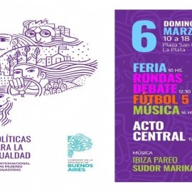 La Provincia inicia mañana la conmemoración del 8M en plaza San Martín de La Plata
