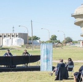 Bahía Blanca: el gobernador Kicillof presentó un plan de obras hídricas junto al intendente Gay