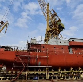 Astillero Río Santiago: avanza una obra simbólica destinada al uso de la Armada Argentina