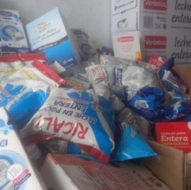 Con casi 2.000 litros de leche finalizó la colecta de La Plata Solidaria