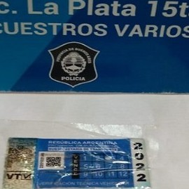 Detuvieron a un hombre que iba por la Ruta 2 con una VTV falsa