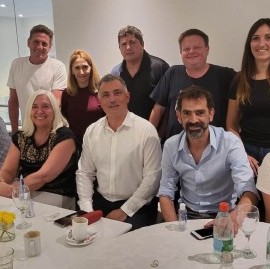 Referentes de Javier Milei en La Plata recibieron al coordinador en la provincia de Buenos Aires