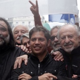 En la marcha por el Día de la Memoria, los gremialistas Baradel y Yasky, codo a codo con Kicillof