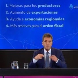 Antes de viajar a EE.UU., Sergio Massa anunció un nuevo "dólar soja" de $ 200 para el campo