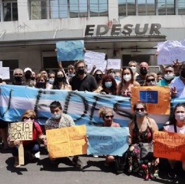Una intendenta interina encabezó las protestas contra Edesur por los cortes de luz