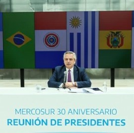 Treinta años de MERCOSUR: el presidente Alberto Fernández lo conmemoró junto a sus pares