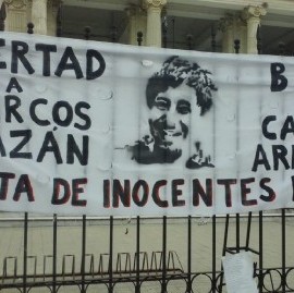 Marcharon a los tribunales de Casación de La Plata por la libertad de un detenido por femicidio