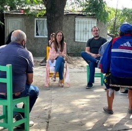 La ex gobernadora Vidal anduvo de recorrida por Berazategui: ni una palabra sobre la "Mesa Judicial"