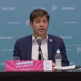 Las frases de Kicillof durante su conferencia en Gobernación