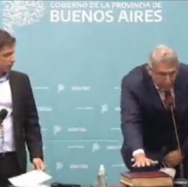 Con la presencia de su jefe político, Sergio Massa, Jorge D’Onofrio juró como ministro de Transporte