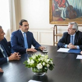El presidente Fernández recibió a los gobernadores radicales de Corrientes, Mendoza y Jujuy